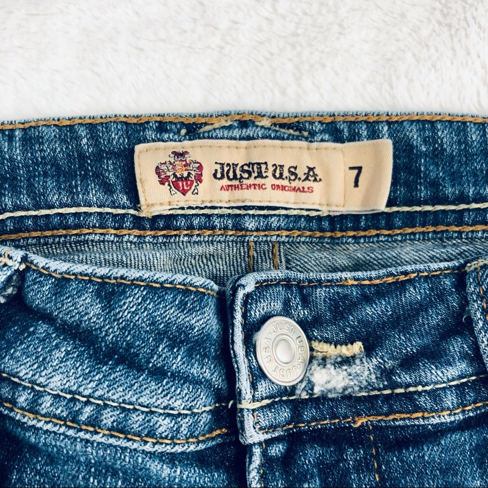 Just USA, ✨Y2K✨ Boot Cut Jeans, Size 7 - Picture 6 of 16